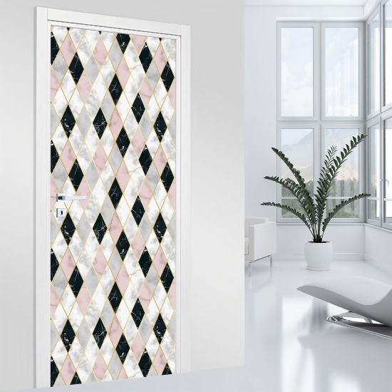 Vinilo Adhesivo para puerta - Motivo geométrico