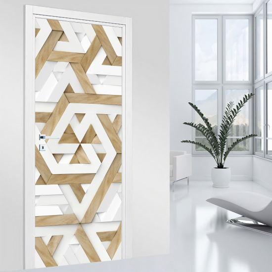 Vinilo Adhesivo para puerta - Motivo geométrico