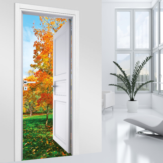 Vinilo Adhesivo para puerta - Naturaleza - 027