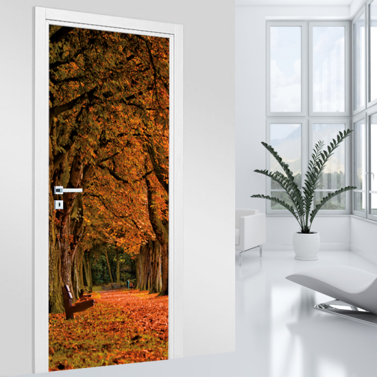 Vinilo Adhesivo para puerta - Otoño