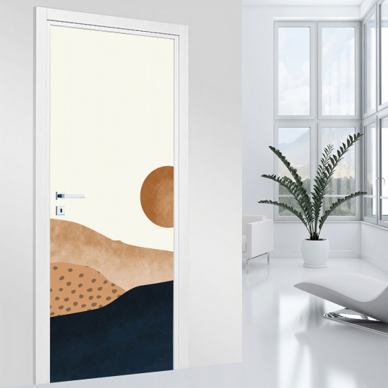Vinilo Adhesivo para puerta - Paisaje boho