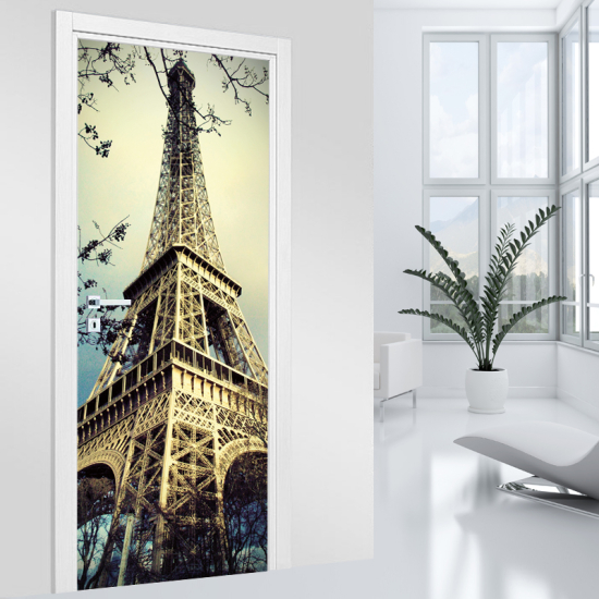 Vinilo Adhesivo para puerta - Torre Eiffel