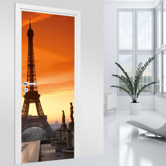 Vinilo Adhesivo para puerta - Torre Eiffel