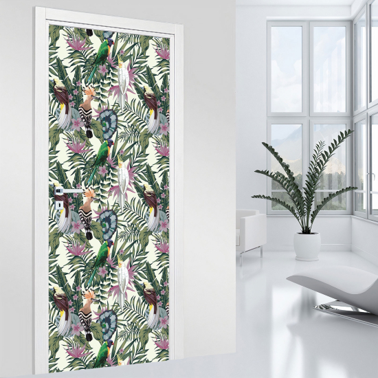 Vinilo Adhesivo para puerta - Tropical