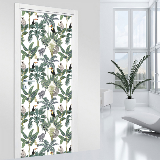 Vinilo Adhesivo para puerta - Tropical