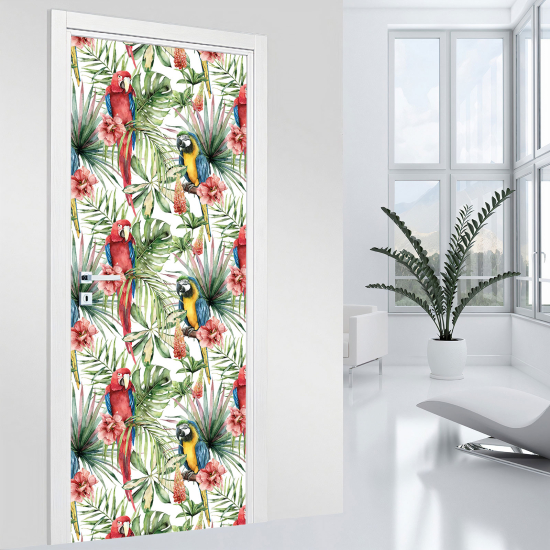 Vinilo Adhesivo para puerta - Tropical
