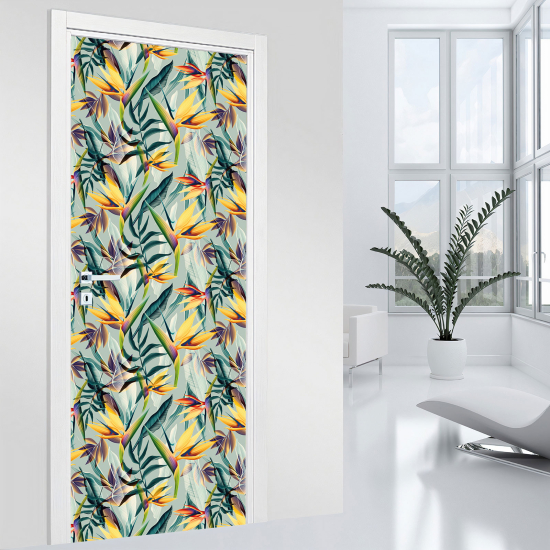 Vinilo Adhesivo para puerta - Tropical