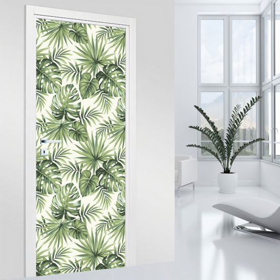 Vinilo Adhesivo para puerta - Tropical