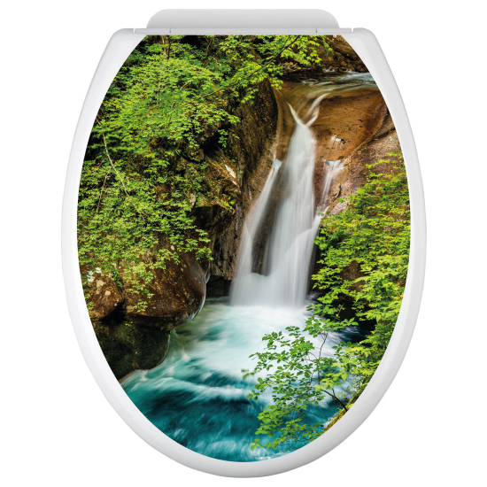 Vinilo Adhesivo para tapa WC - Cascada