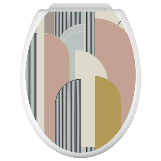 Vinilo Adhesivo para tapa WC - Diseño de Arcos