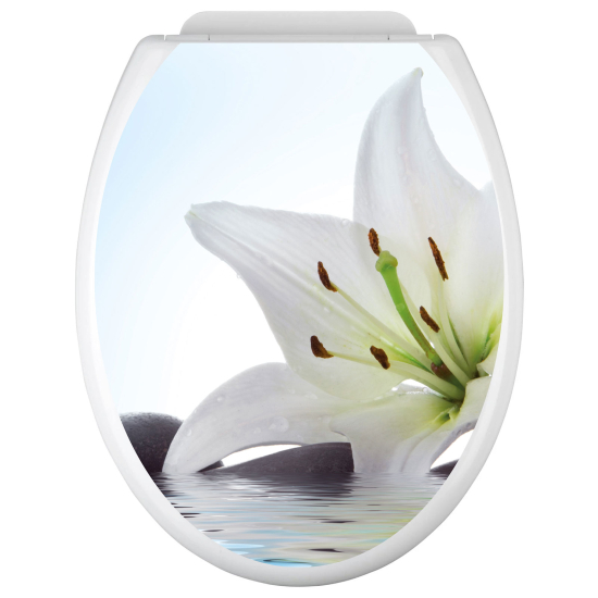 Vinilo Adhesivo para tapa WC - Flor