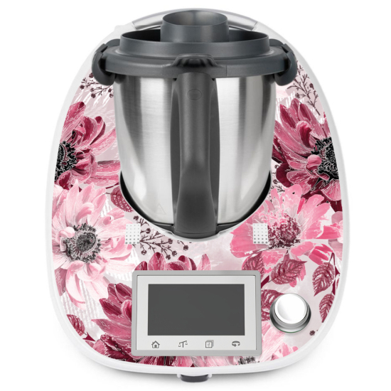 Vinilo Adhesivo Thermomix - TM5 - Flores