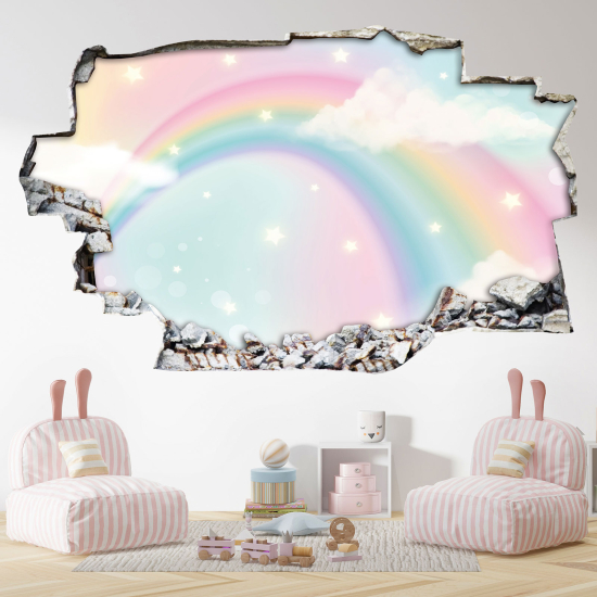 Vinilo Adhesivo trampantojo 3D - Arcoíris