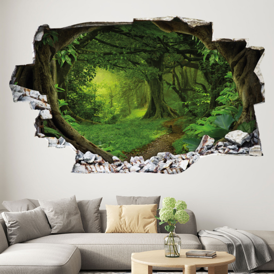 Vinilo Adhesivo trampantojo 3D - Bosque Encantado
