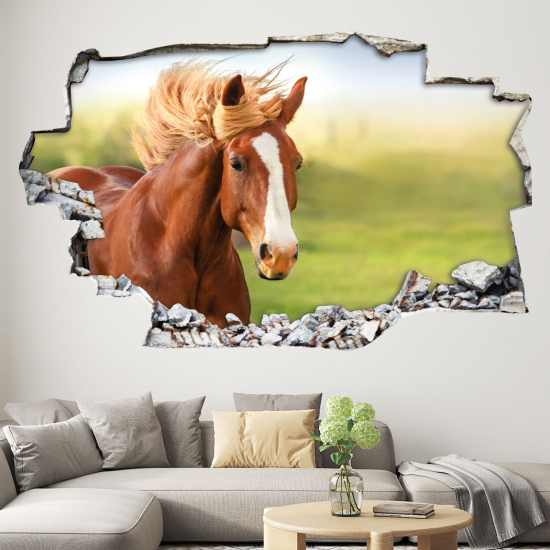 Vinilo Adhesivo trampantojo 3D - Caballo