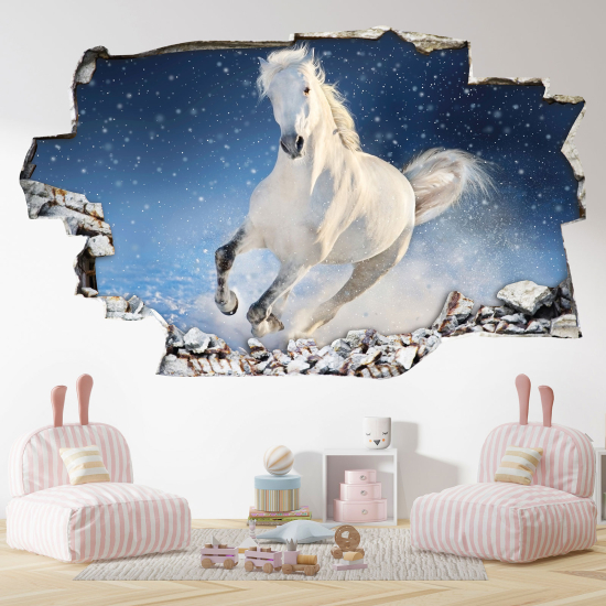 Vinilo Adhesivo trampantojo 3D - Caballo
