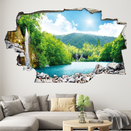 Vinilo Adhesivo trampantojo 3D - Cascada
