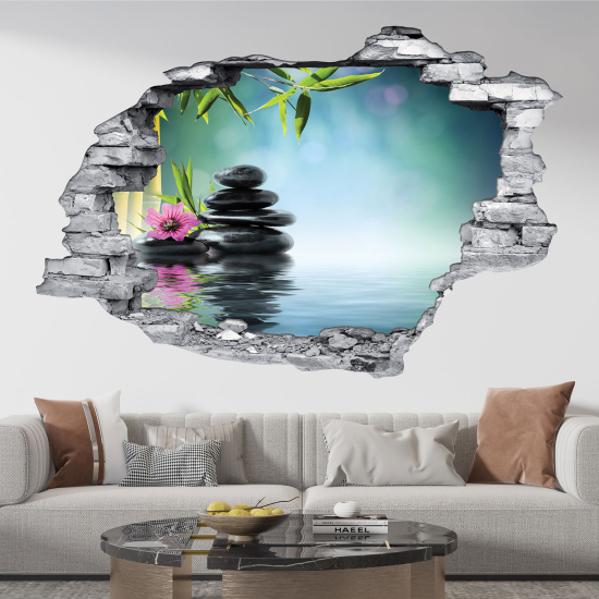 Vinilo Adhesivo trampantojo 3D - Flor de bambú