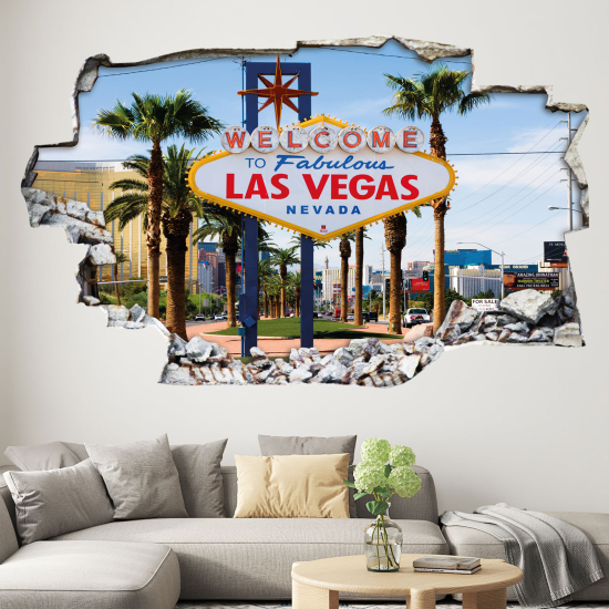 Vinilo Adhesivo trampantojo 3D - Las Vegas
