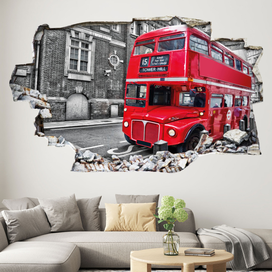 Vinilo Adhesivo trampantojo 3D - Londres