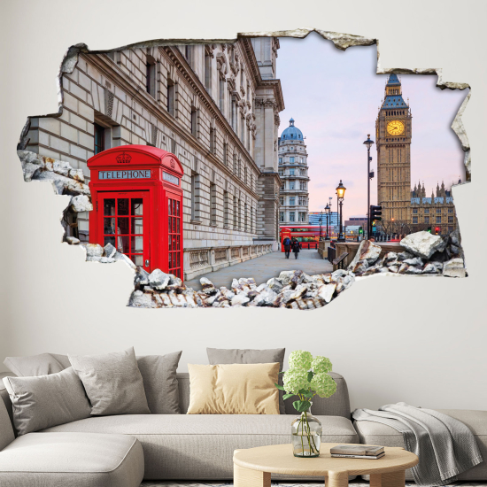 Vinilo Adhesivo trampantojo 3D - Londres