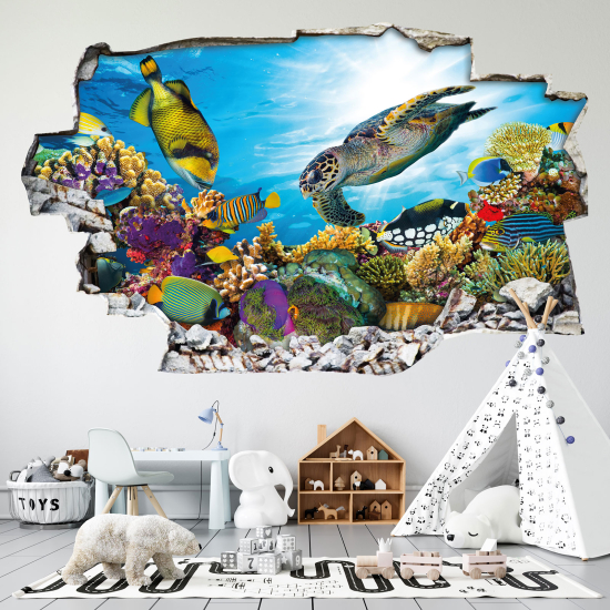 Vinilo Adhesivo trampantojo 3D - Océano