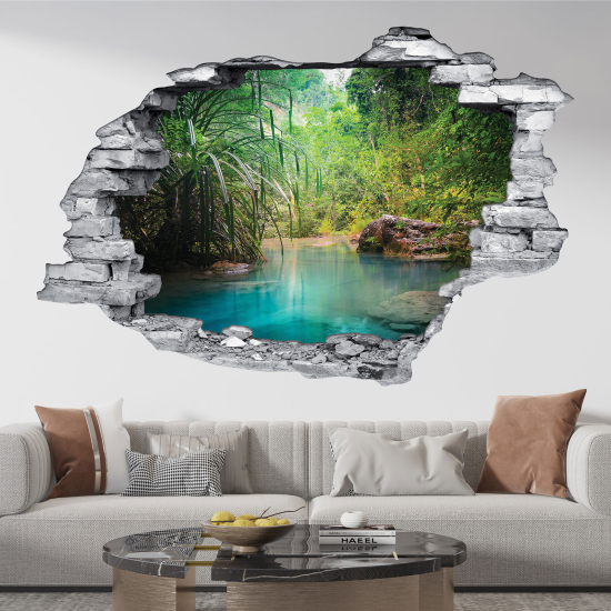 Vinilo Adhesivo trampantojo 3D - Rincón paradisíaco