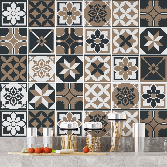 Vinilo Adhesivos decorativos para azulejos - Baldosas de cemento