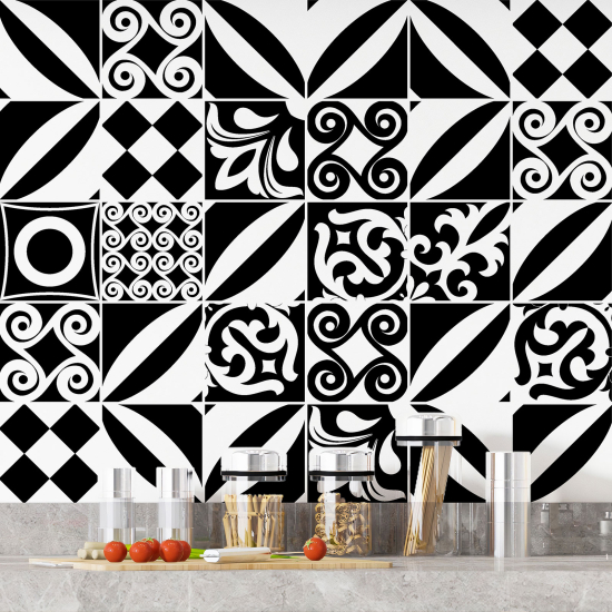 Vinilo Adhesivos decorativos para azulejos - Baldosas de cemento