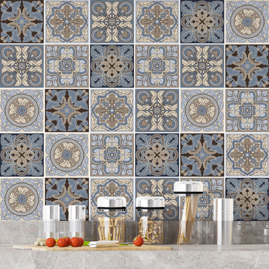 Vinilo Adhesivos decorativos para azulejos - Baldosas de cemento