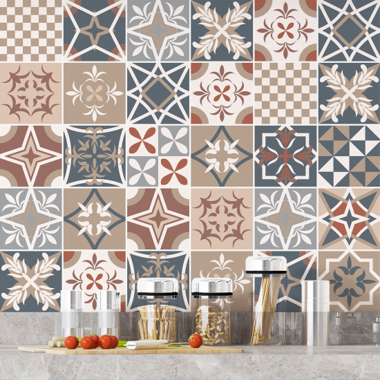 Vinilo Adhesivos decorativos para azulejos - Baldosas de cemento