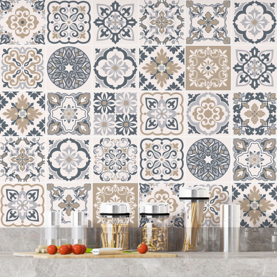 Vinilo Adhesivos decorativos para azulejos - Baldosas de cemento