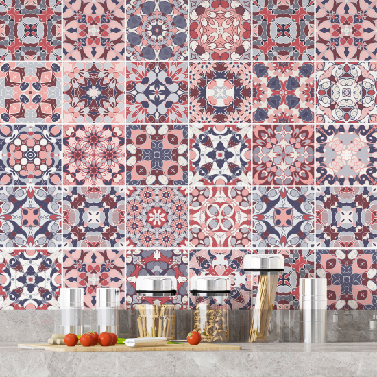 Vinilo Adhesivos decorativos para azulejos - Baldosas de cemento