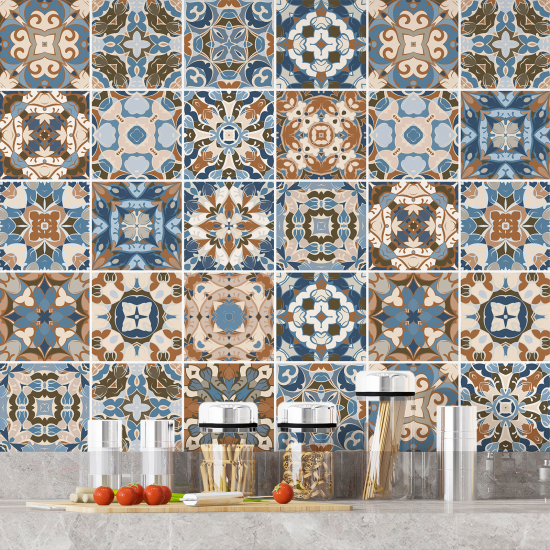 Vinilo Adhesivos decorativos para azulejos - Baldosas de cemento