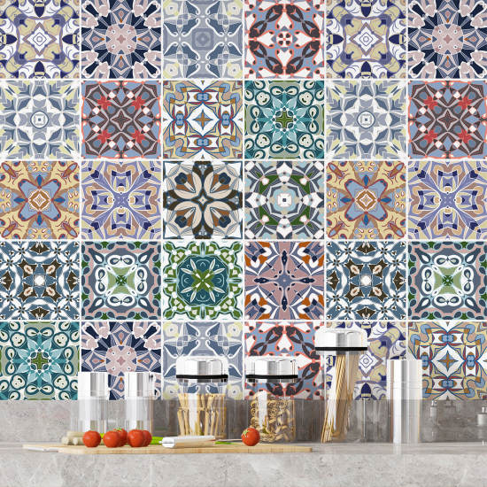 Vinilo Adhesivos decorativos para azulejos - Baldosas de cemento