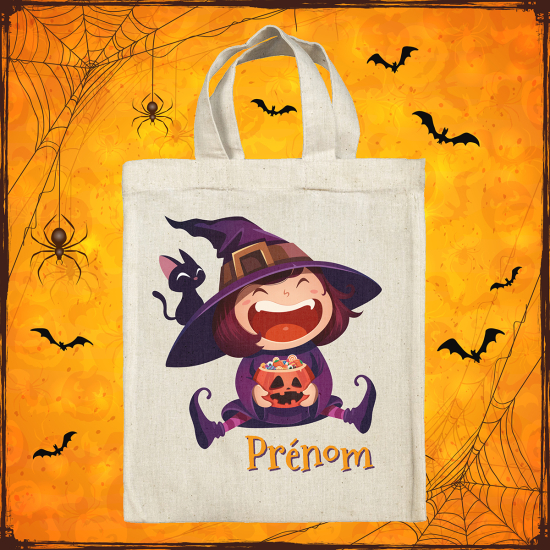Bolsa de Halloween personalizada - Bruja