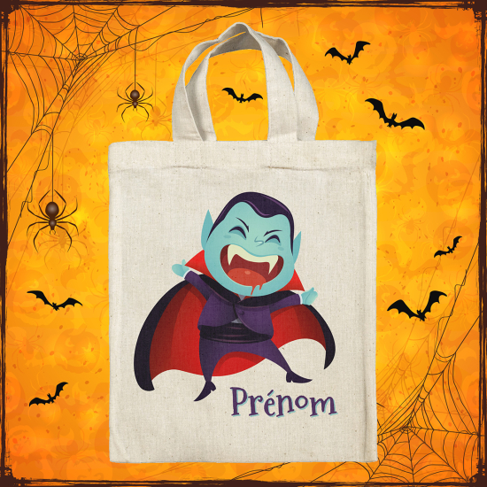 Bolsa de Halloween personalizada - Vampiro