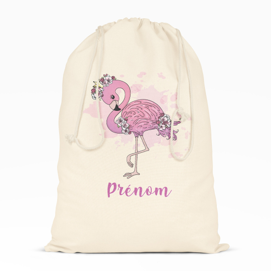 Bolsa de hilo personalizada - Flamenco rosa