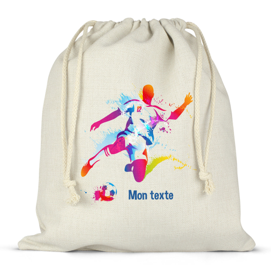 Bolsa de hilo personalizada - Futbolista