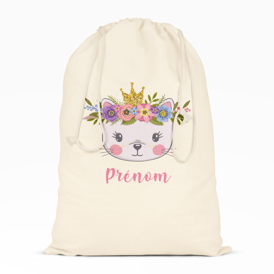 Bolsa de hilo personalizada - Gato princesa