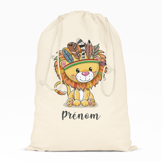 Bolsa de hilo personalizada - León indio
