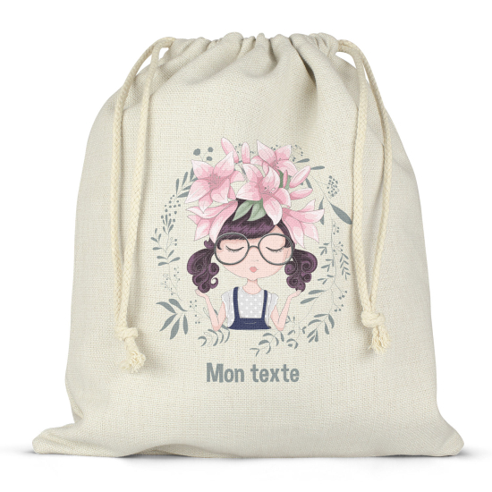 Bolsa de hilo personalizada - Niña pequeña