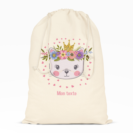 Bolsa de hilo personalizada - Princesa gato