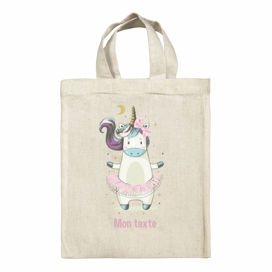 Bolsa de tela personalizada - Bailarina unicornio