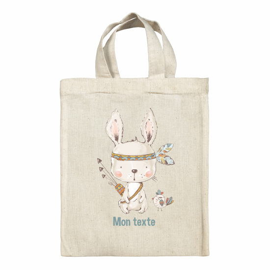 Bolsa de tela personalizada - Conejo indio