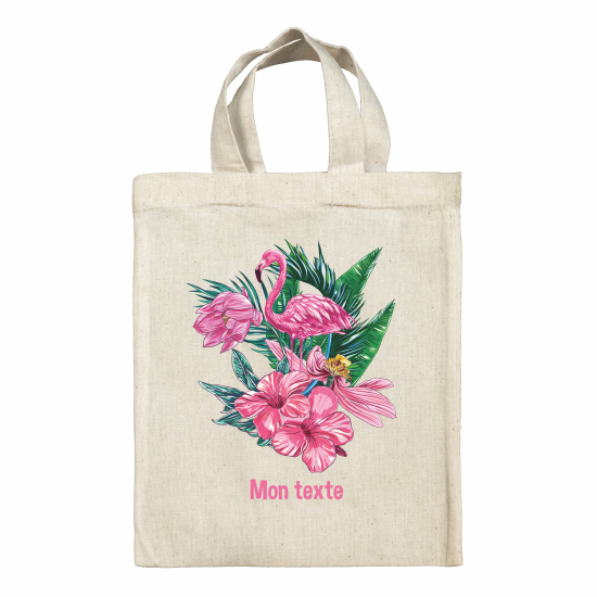 Bolsa de tela personalizada - Flamenco rosa