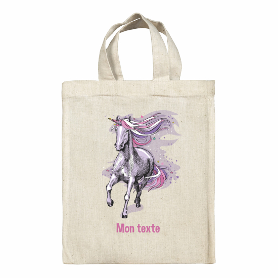 Bolsa de tela personalizada - Unicornio