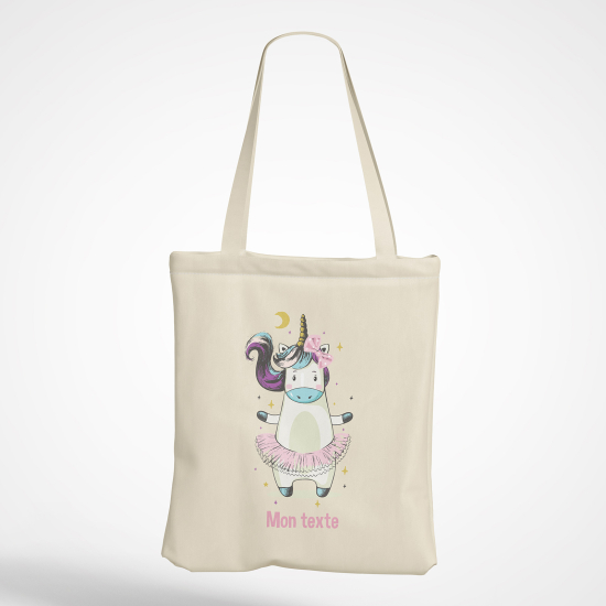 Bolsa personalizada - Bailarina unicornio
