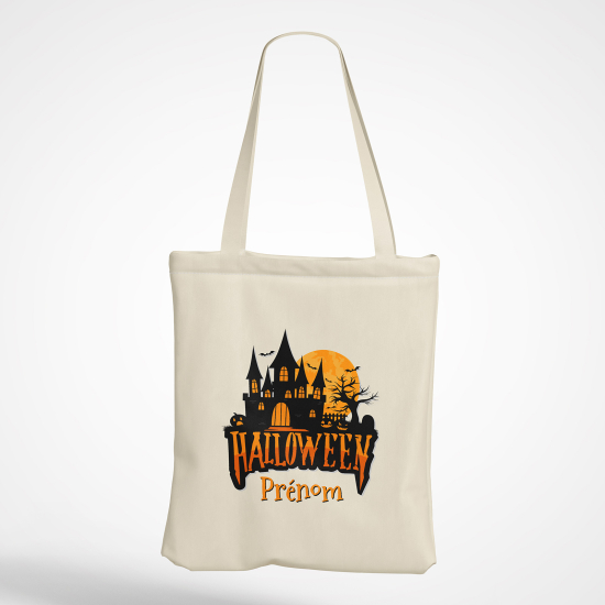 Bolsa personalizada - Castillo de Halloween