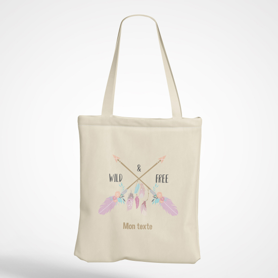 Bolsa personalizada - Flechas plumas